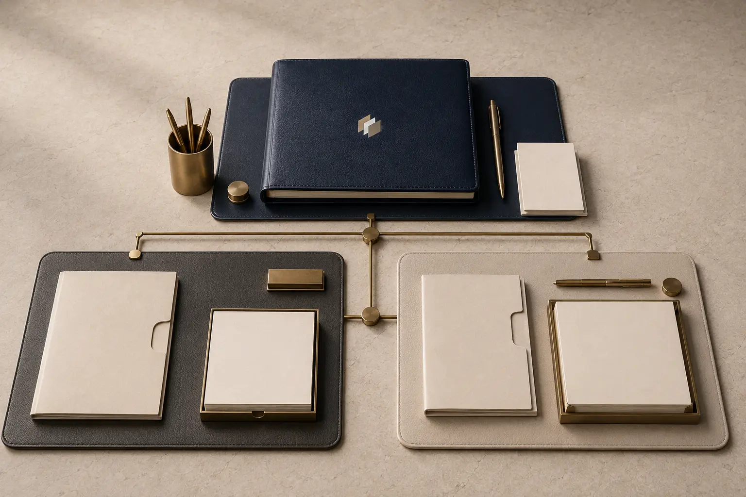 Three connected work areas representing Trustlic, an appointed professional provider and the client