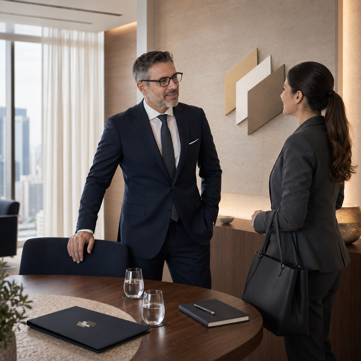 A Trustlic adviser welcoming a client