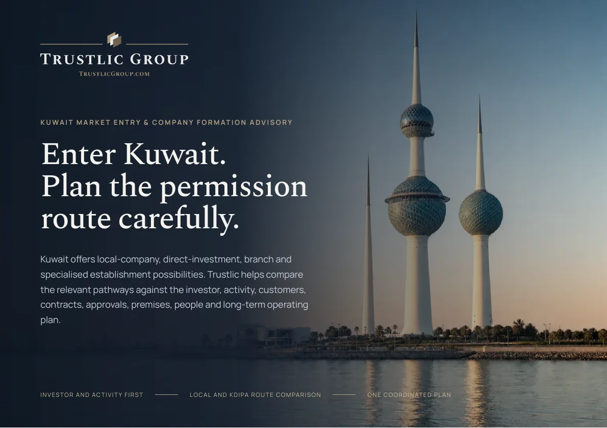 Cover of the Kuwait Market Entry brochure