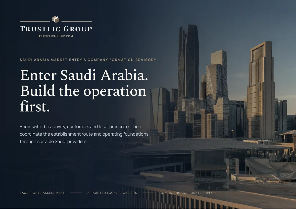 Cover of the KSA Market Entry brochure